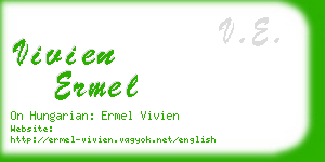 vivien ermel business card